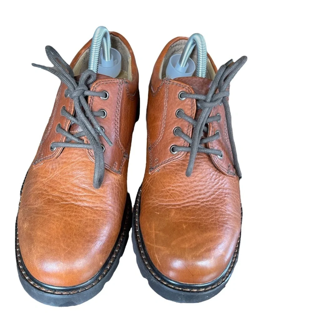 Dockers‎ Stain Defender Brown Leather Oil Resistant Shoes Size: 10M